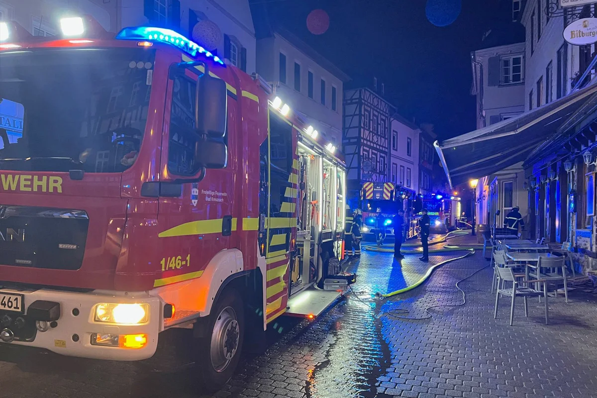 Bad Kreuznach RP – Nächtlicher Brand in Gaststätte