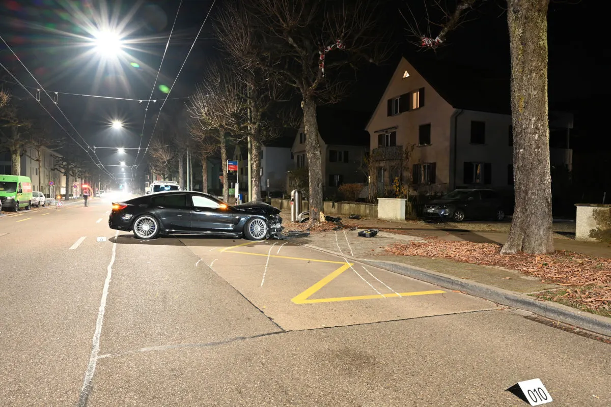 Festnahme in Winterthur ZH – Raser verursacht Unfall