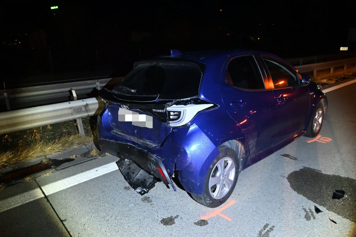 Sennwald SG – Vier Fahrzeuge in Unfall auf der A13 verwickelt
