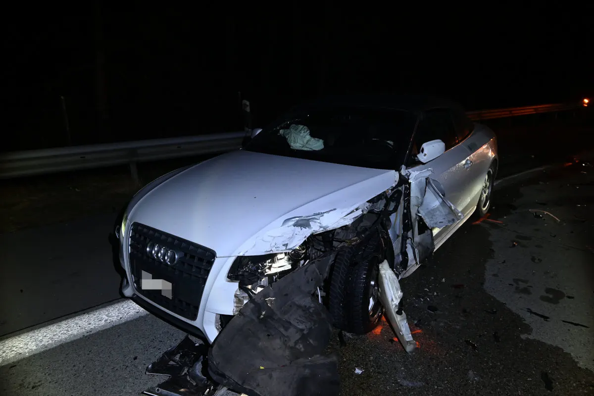 Sennwald SG – Vier Fahrzeuge in Unfall auf der A13 verwickelt