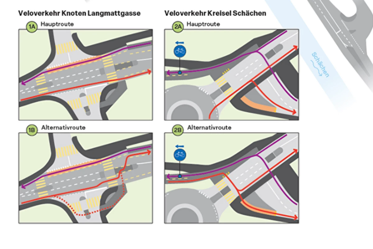 Schattdorf UR – Verkehr beim Kreisel Schächen neu geregelt