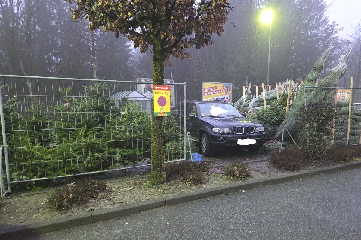 Clausthal-Zellerfeld – Pkw kollidiert mit Weihnachtsbäumen