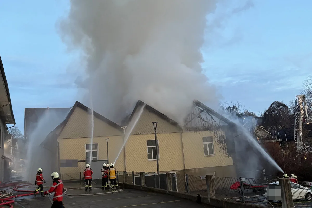 Hauptwil TG – Millionenschaden durch Brand in Gewerbeliegenschaft