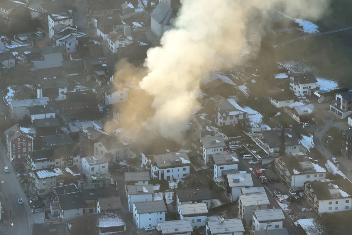 Flims GR – Wohnhaus nach Brand unbewohnbar