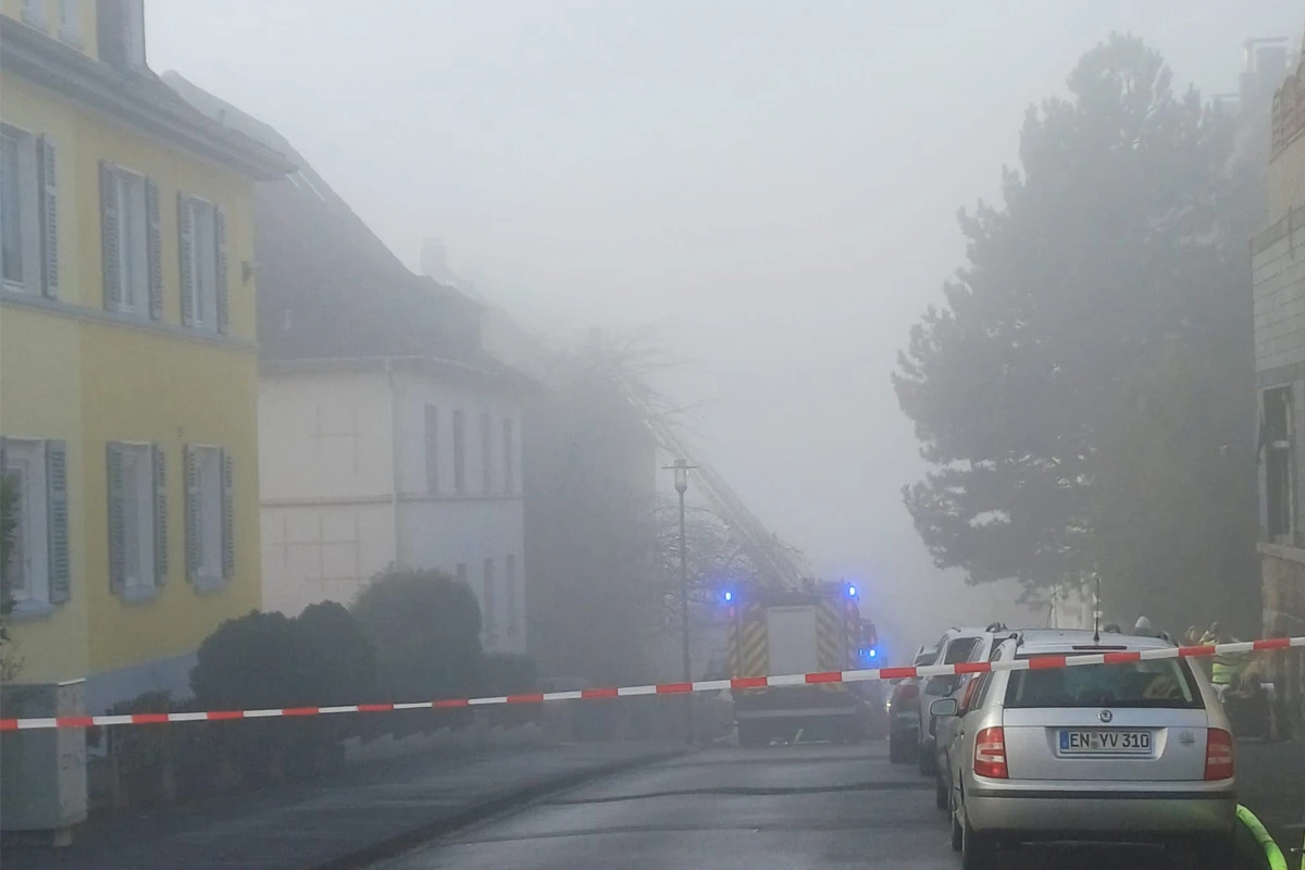 Wetter (Ruhr) – Dachstuhlbrand in Wohngebäude