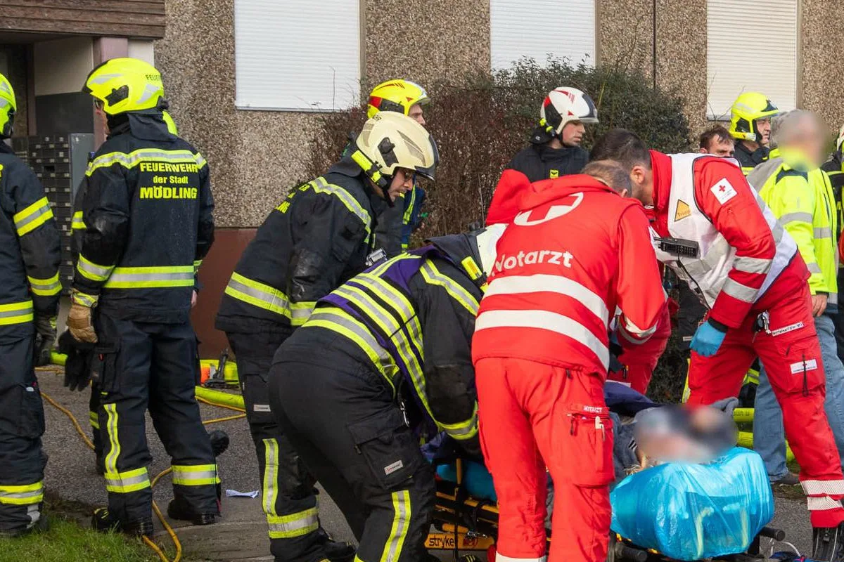 Wiener Neudorf – Brand greift auf Fassade und Nachbarwohnung über