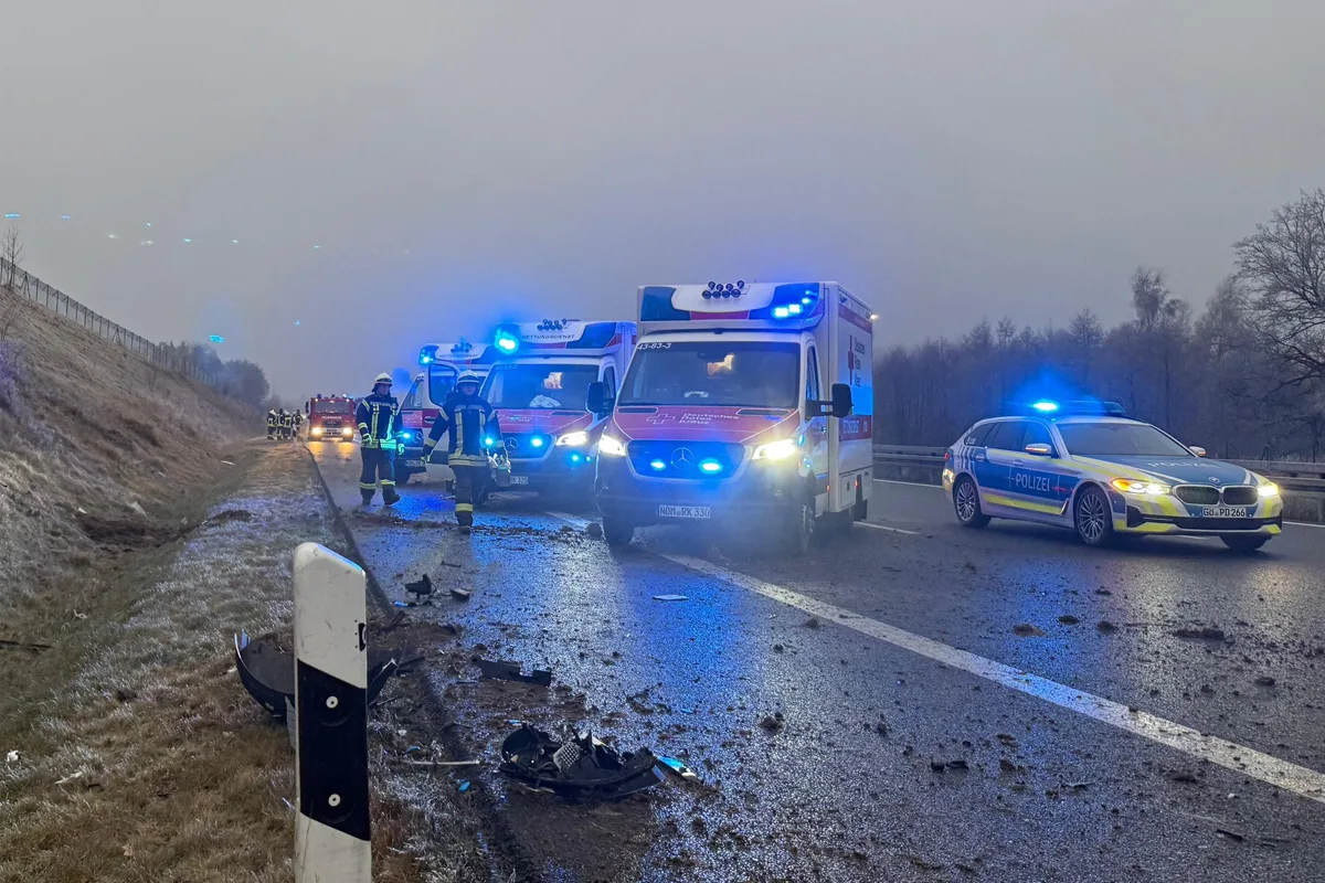 A7 Seesen – Frau bei schwerem Unfall lebensgefährlich verletzt