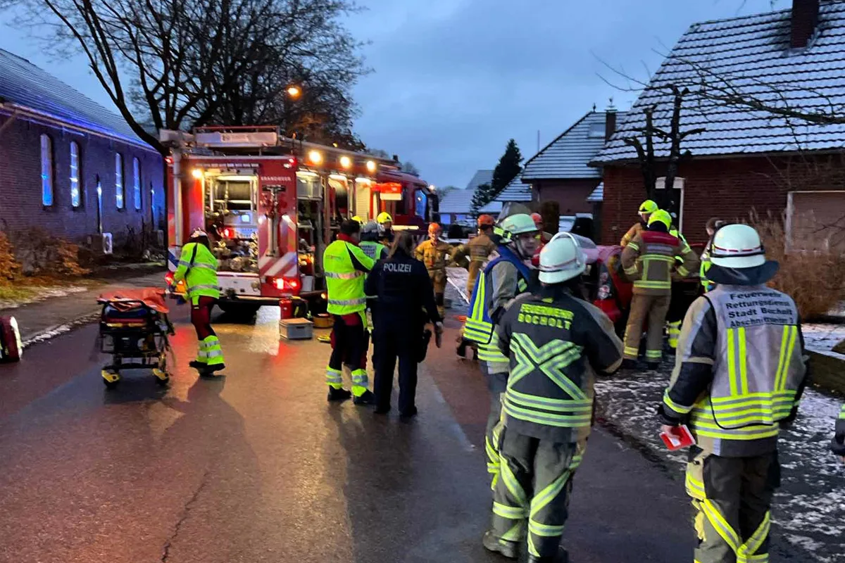 Bocholt – Rettung einer verletzten Frau nach Unfall