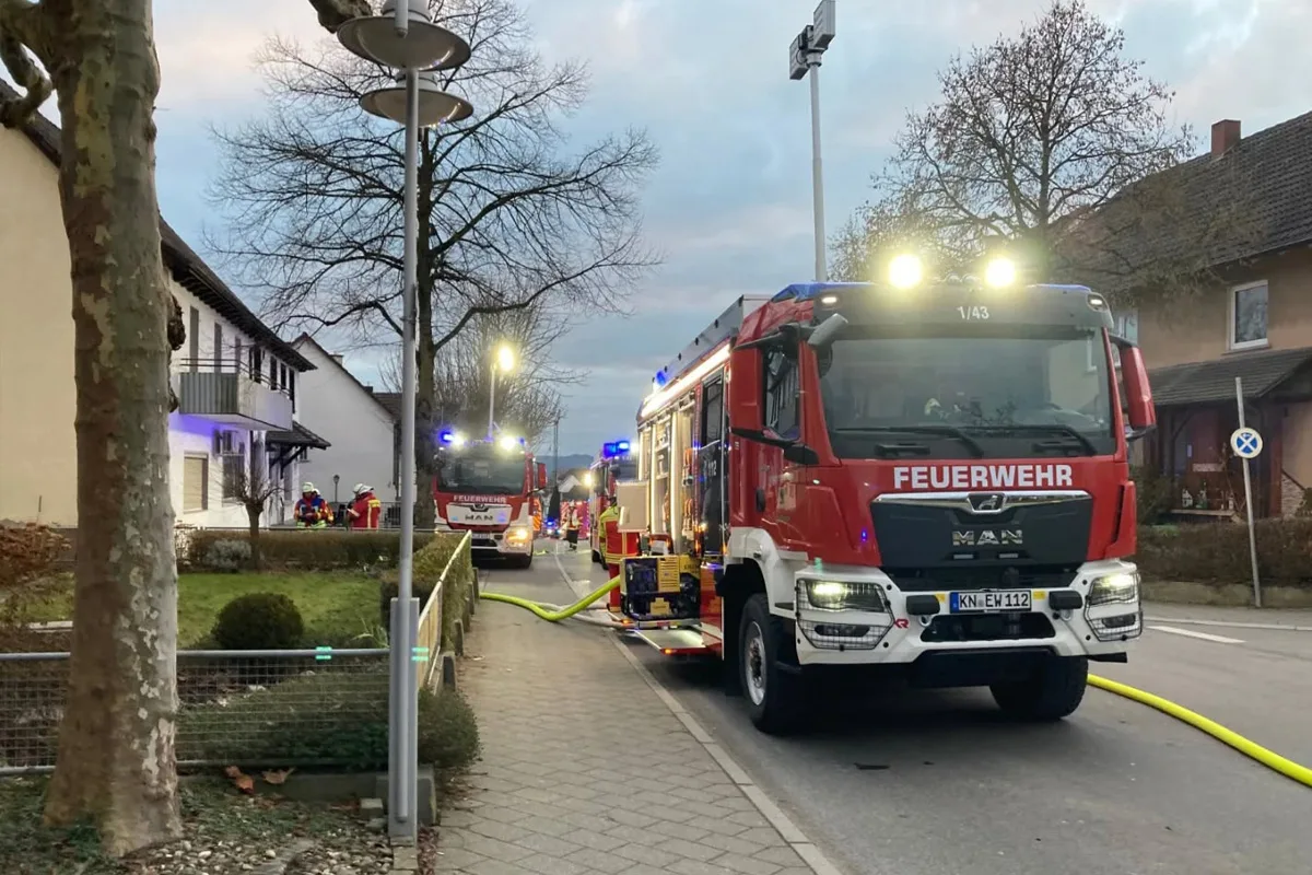 Steißlingen – Großeinsatz nach Brand eines Schuppen