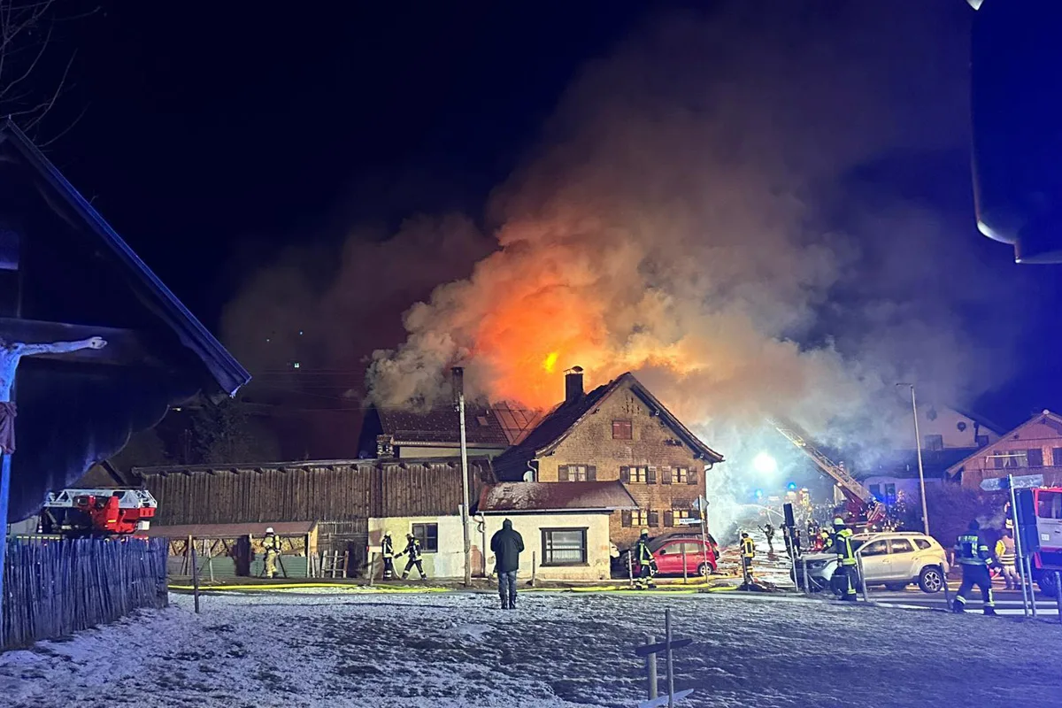 Gunzesried – Hund nach 32 Stunden aus Brandruine gerettet