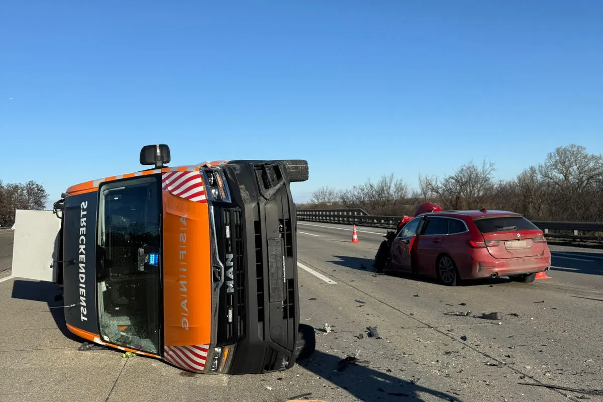 Guntramsdorf – Schwerer Unfall auf der A2 mit ASFINAG-Fahrzeug