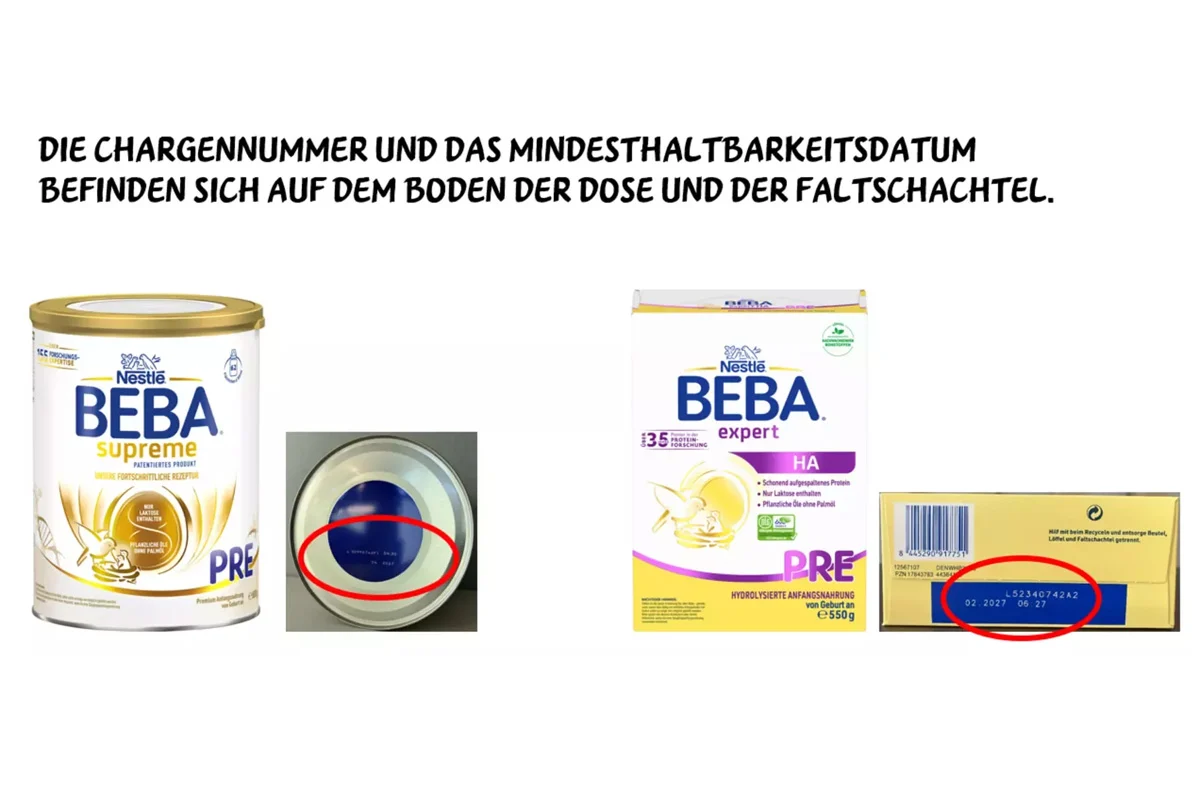 Rückruf von Nestlé Babynahrung wegen Gesundheitsgefahr