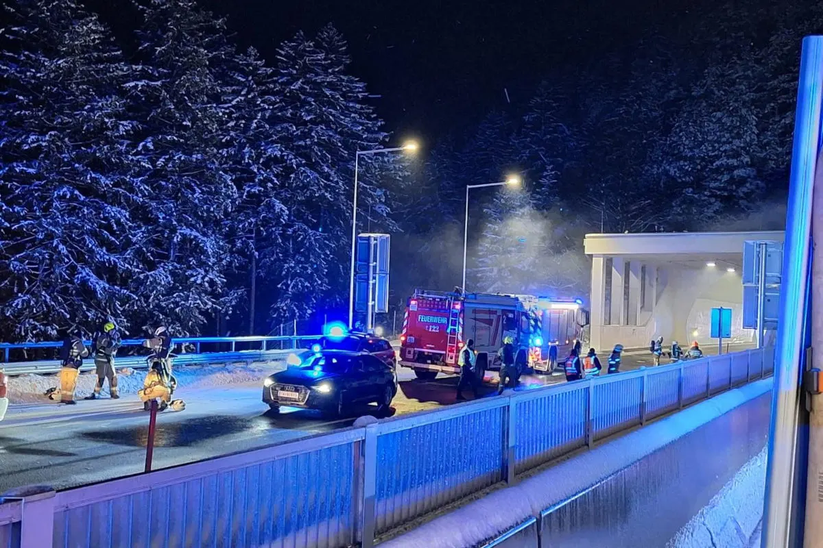 Werfen – Schwerer Lkw-Unfall mit Brand auf der A10