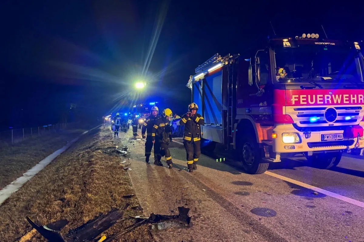 Mattersburg – Zwei Verletzte bei Auffahrunfall