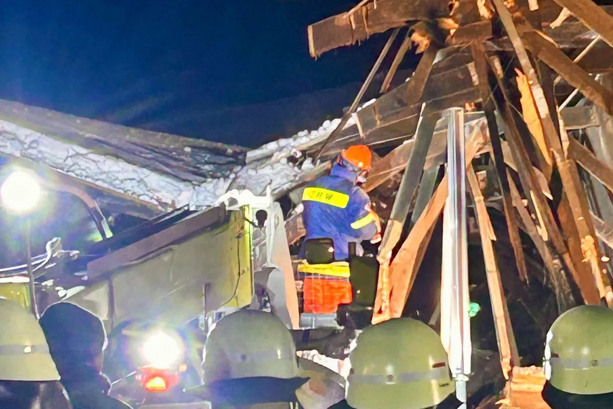 Wiesenburg – Stall­dach stürzt wegen Schneelast auf Kühe