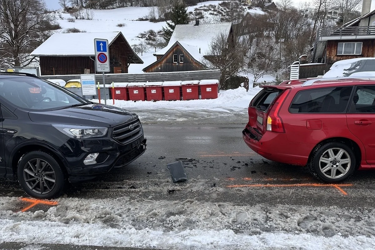 Unfall in Heiden AR – Bremsmanöver zu spät bemerkt