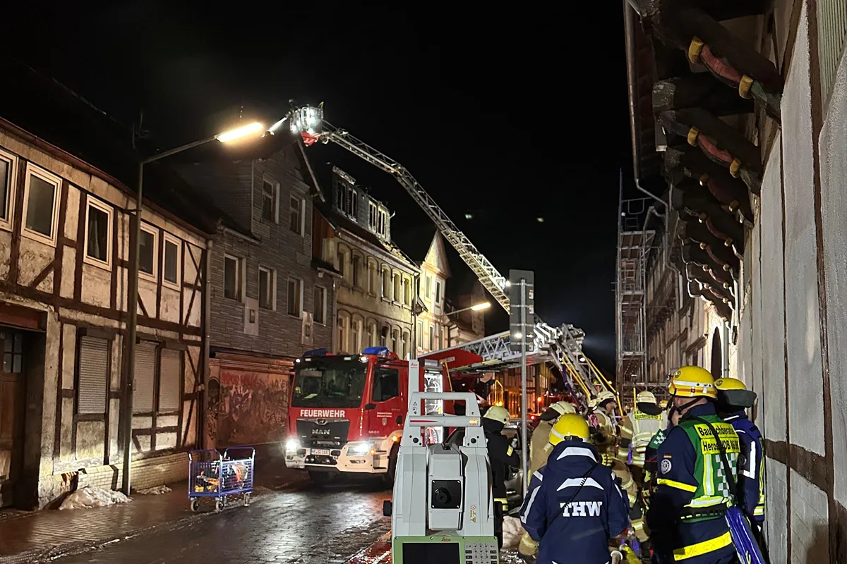 Helmstedt – Fünf Personen bei Großbrand gerettet