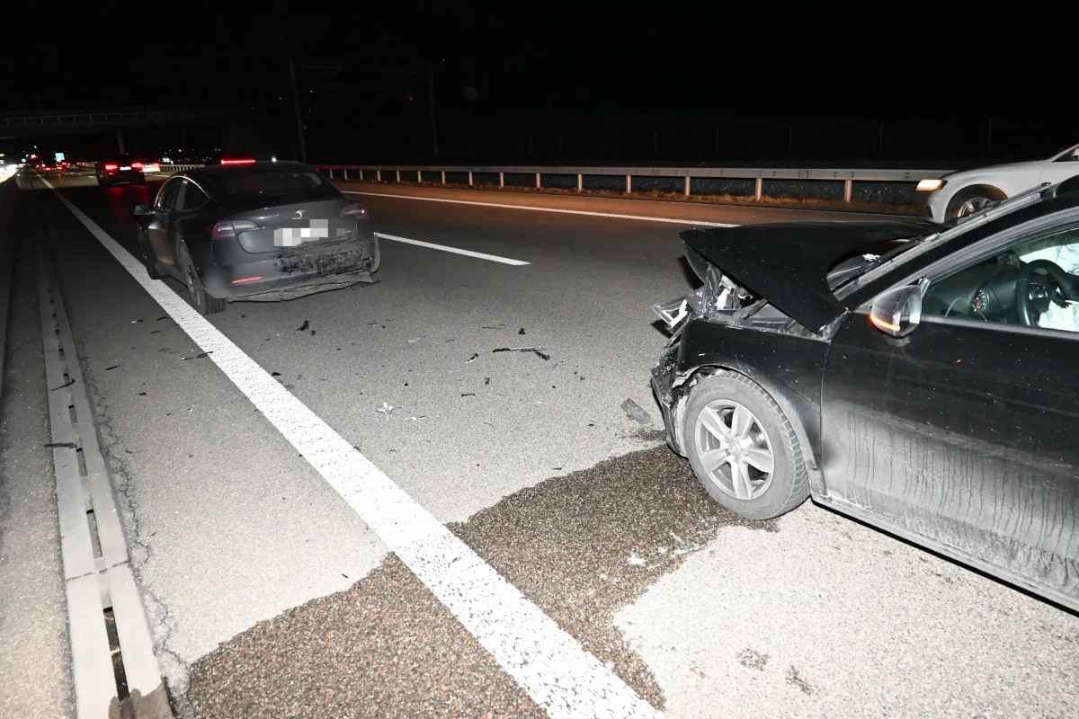 A13 Bad Ragaz SG – Rückstau nach Unfall auf der Überholspur