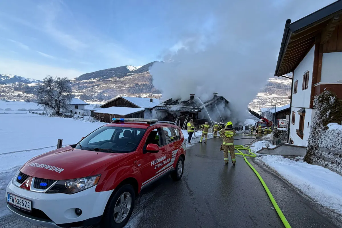 Stuhlfelden – Bauernhaus bei Brand schwer beschädigt