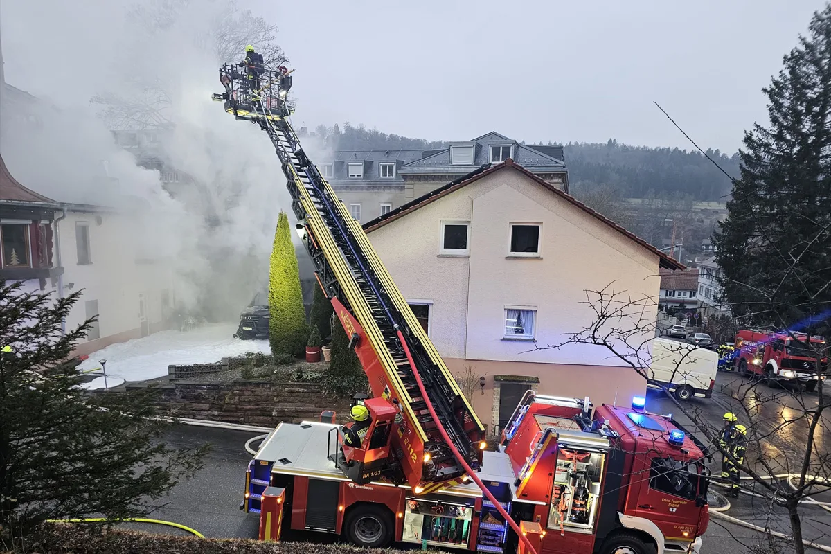 Nagold – Großbrand zerstört Gaststätte und Wohnhaus
