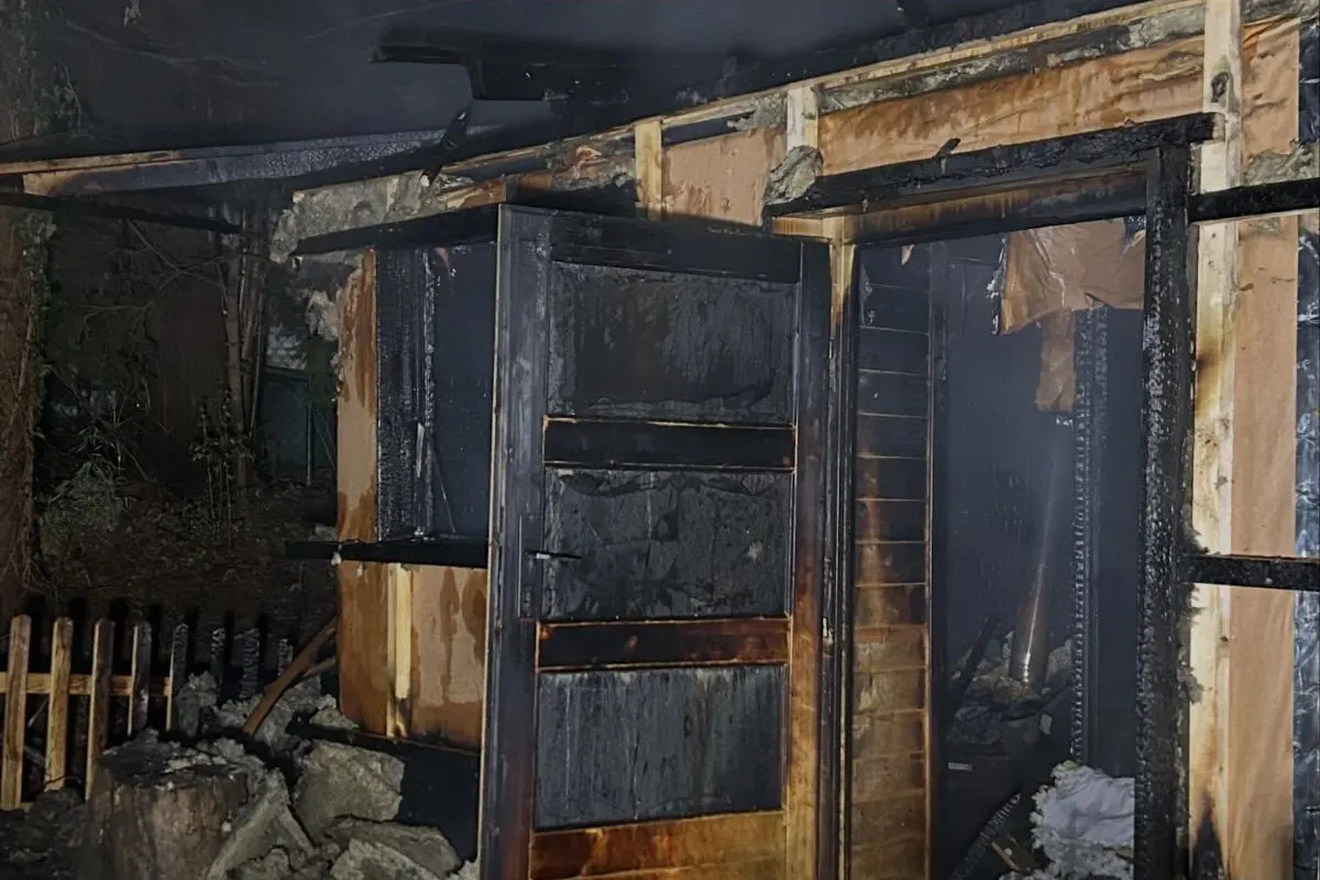Eichberg – Brand einer Gartensauna