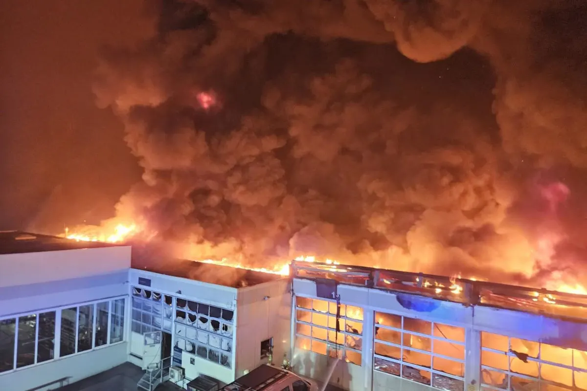 Lustenau – Großbrand auf Firmengelände