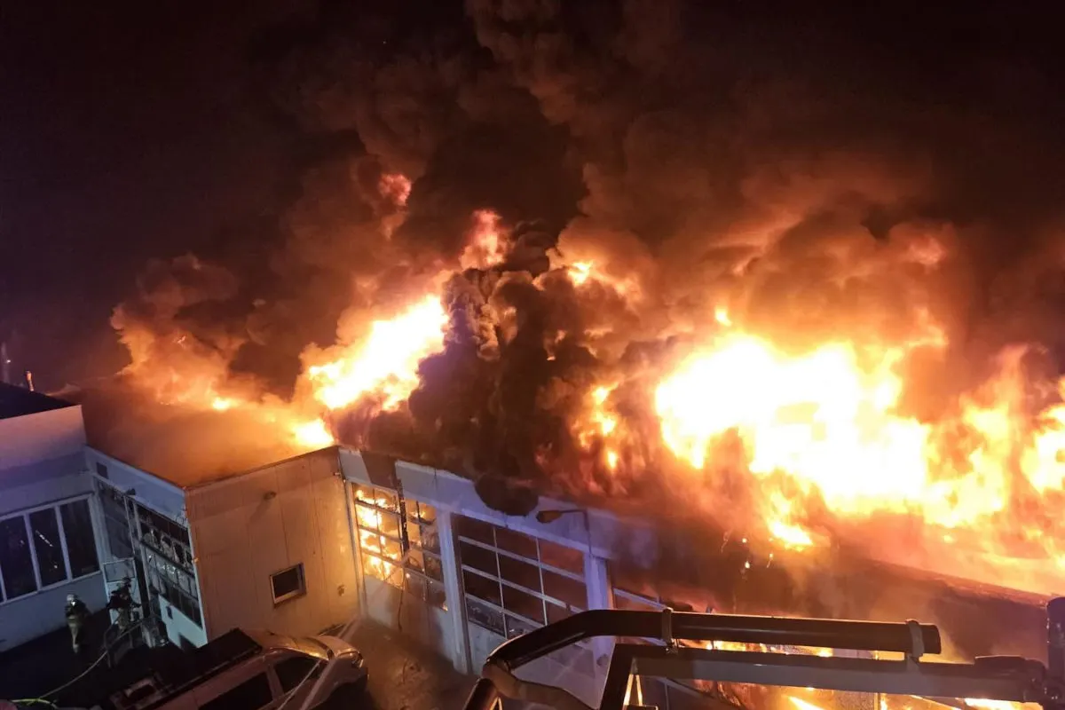 Lustenau – Großbrand auf Firmengelände