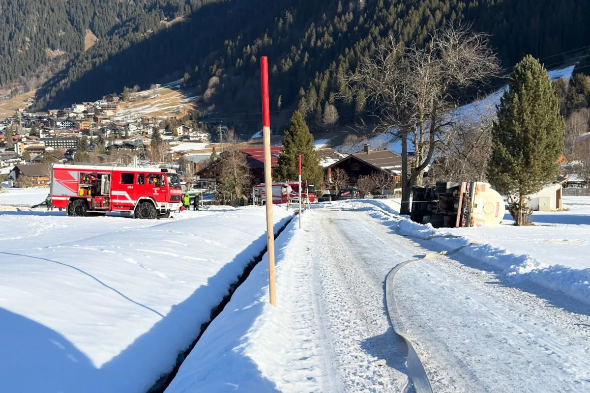 Gaschurn – Evakuierung nach Unfall mit Gas-Lastwagen