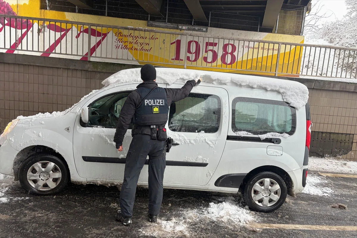 Südosthessen – 28 Unfälle durch Glätte und Schnee