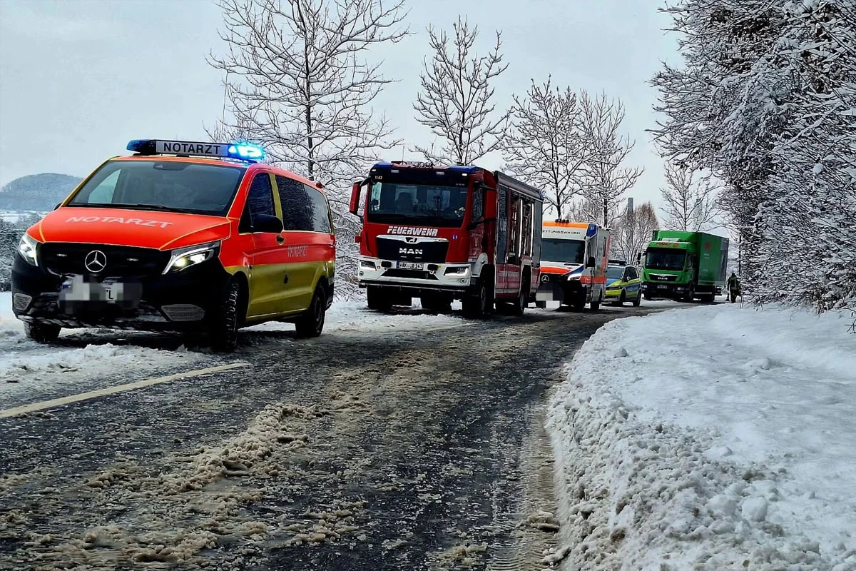 Vacha – Eine Schwerverletzte nach Unfall bei Überholmanöver