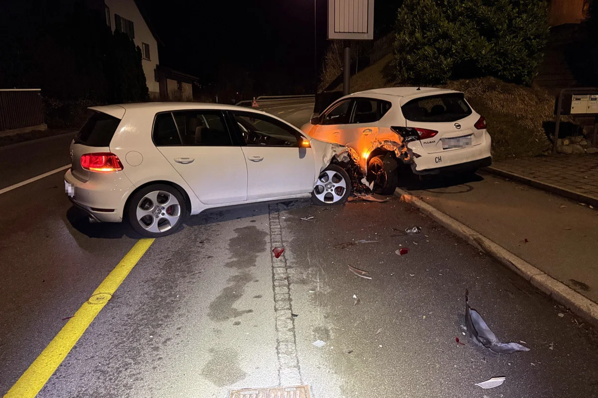 Ennetbaden AG – Fahrunfähig Unfall verursacht