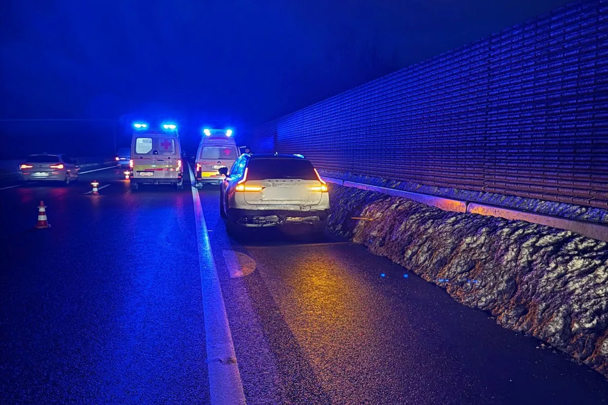 Gralla – Vier Verletzte nach Unfall auf der Pyhrnautobahn