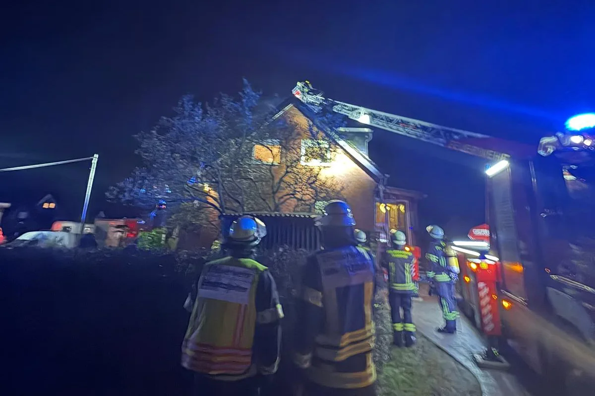 Werne – Kaminbrand in Einfamilienhaus