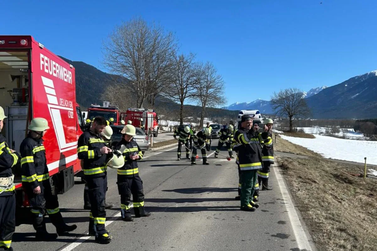 Dellach im Gailtal – Unfall auf Bundestraße fordert Verletzte