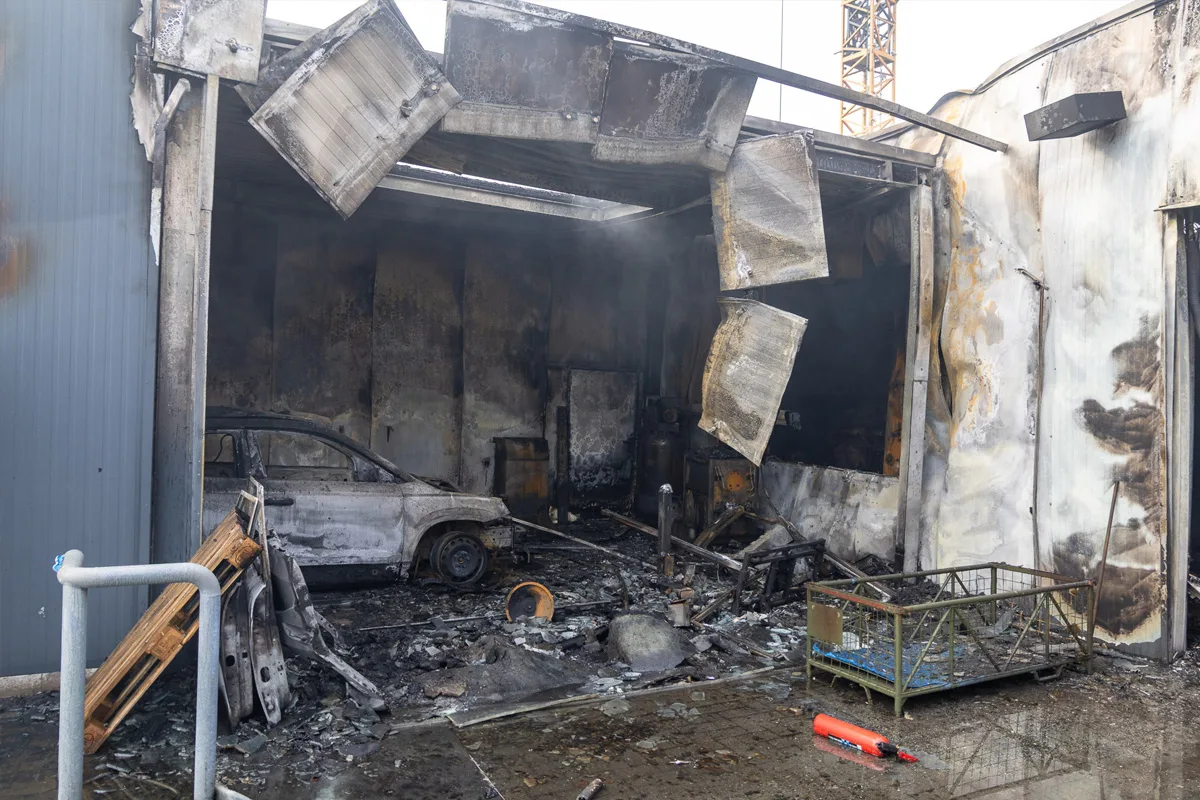 Porta Westfalica – Großbrand zerstört Kfz-Werkstatt