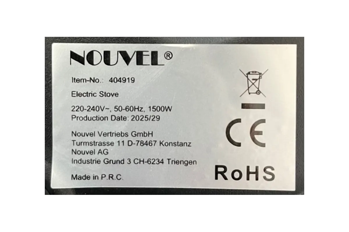 Rückruf für Elektro-Rechaud wegen Stromschlaggefahr