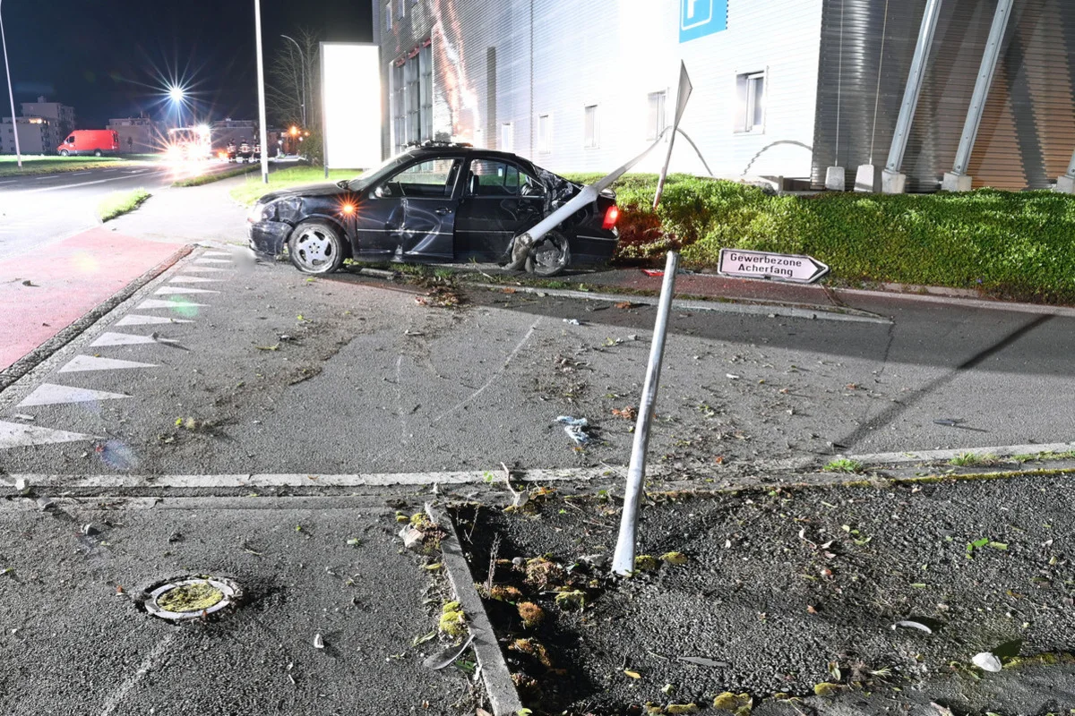 Unfall in Eschenbach LU – 18-Jähriger verliert Kontrolle