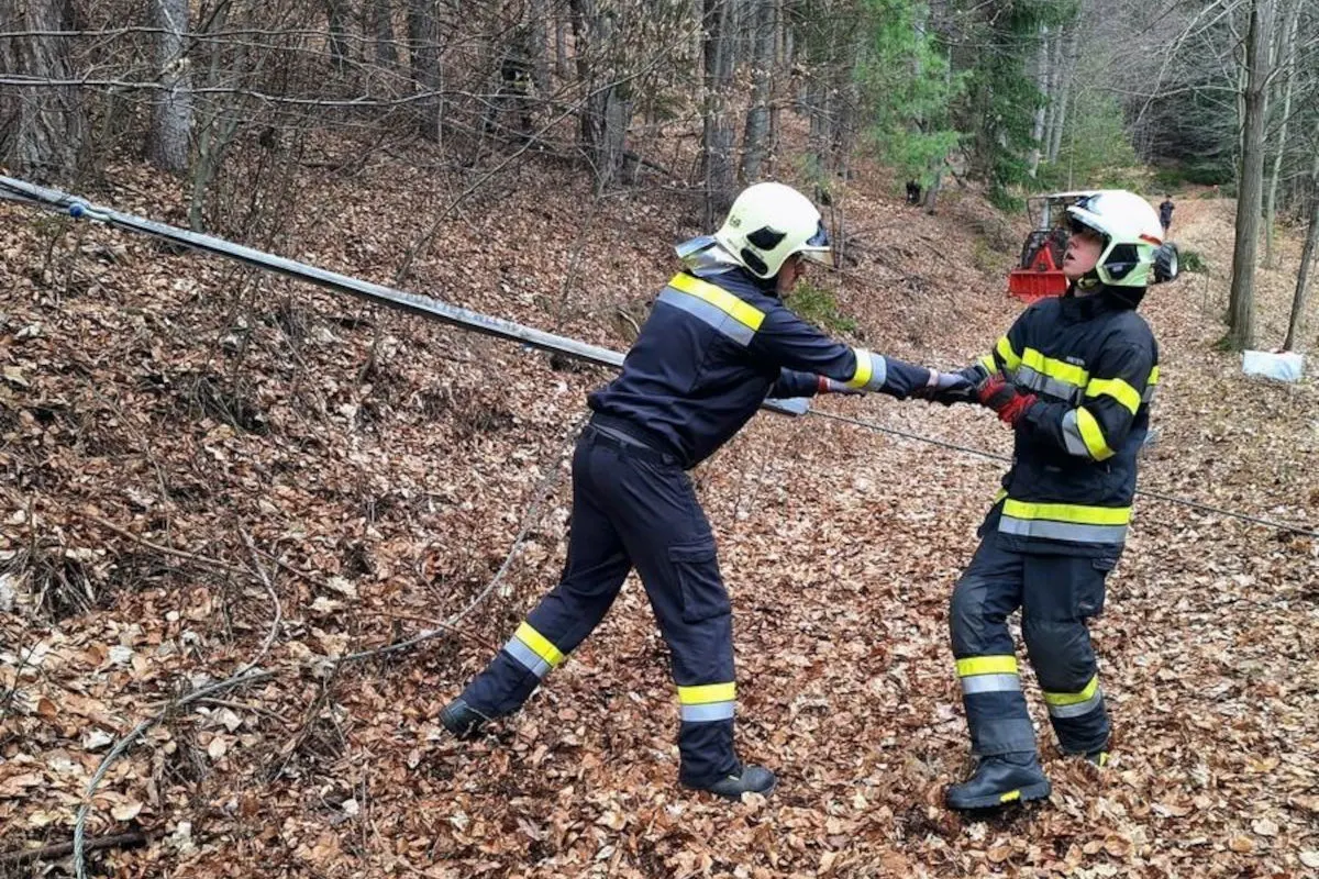 Naas – Feuerwehr birgt Hoflader aus steilem Gelände