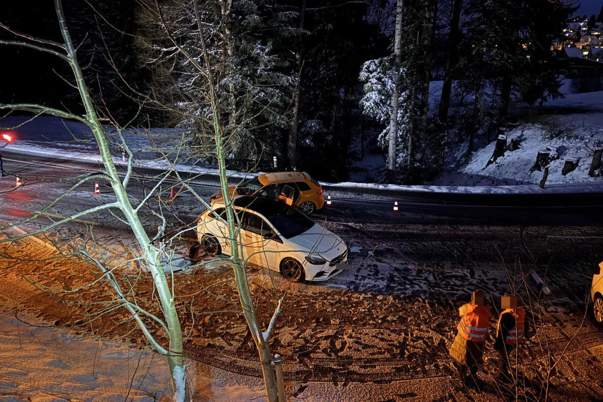 Unfall in St. Gallen – Geschwindigkeit auf Schnee nicht angepasst