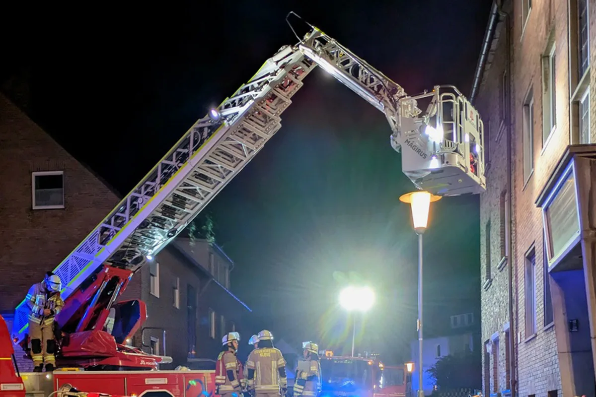 Kleve – Mehrere Personen und Tiere bei Wohnungsbrand gerettet