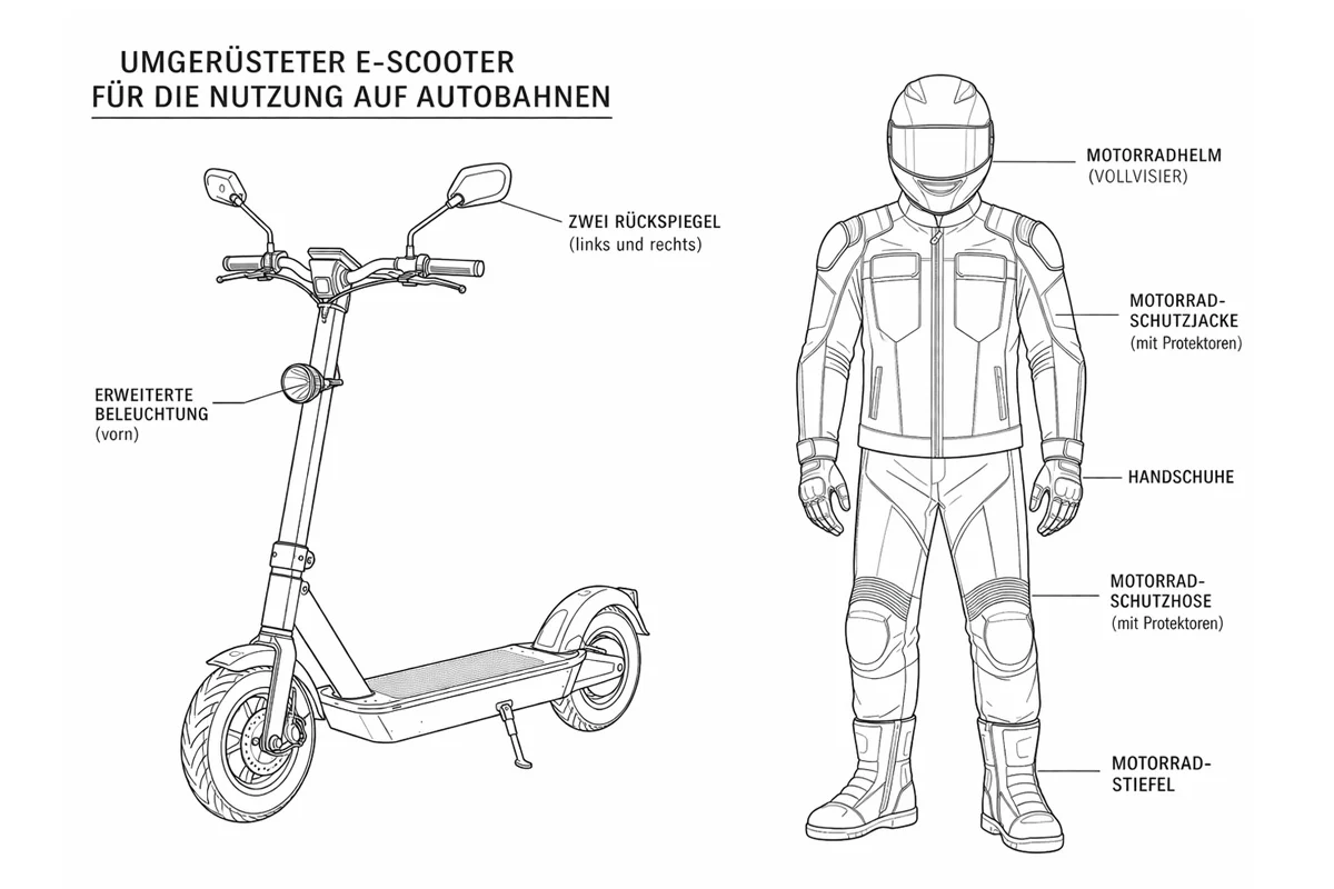 Deutschland – E-Scooter künftig auf Autobahnen zugelassen
