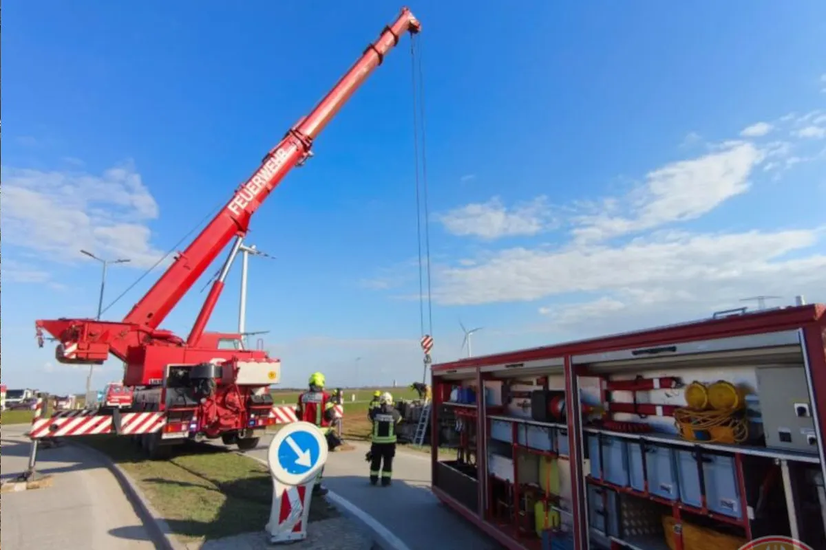 Deutsch Wagram – Unfall mit Lkw unter Alkoholeinfluss