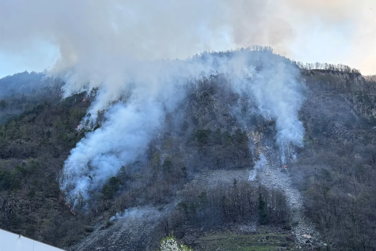 Brusio GR – Grossbrand im Wald