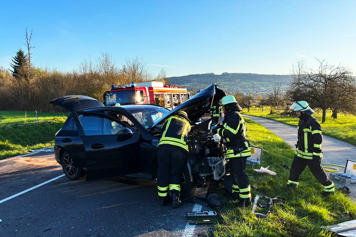 Markdorf – Zwei Verletzte nach frontalem Unfall