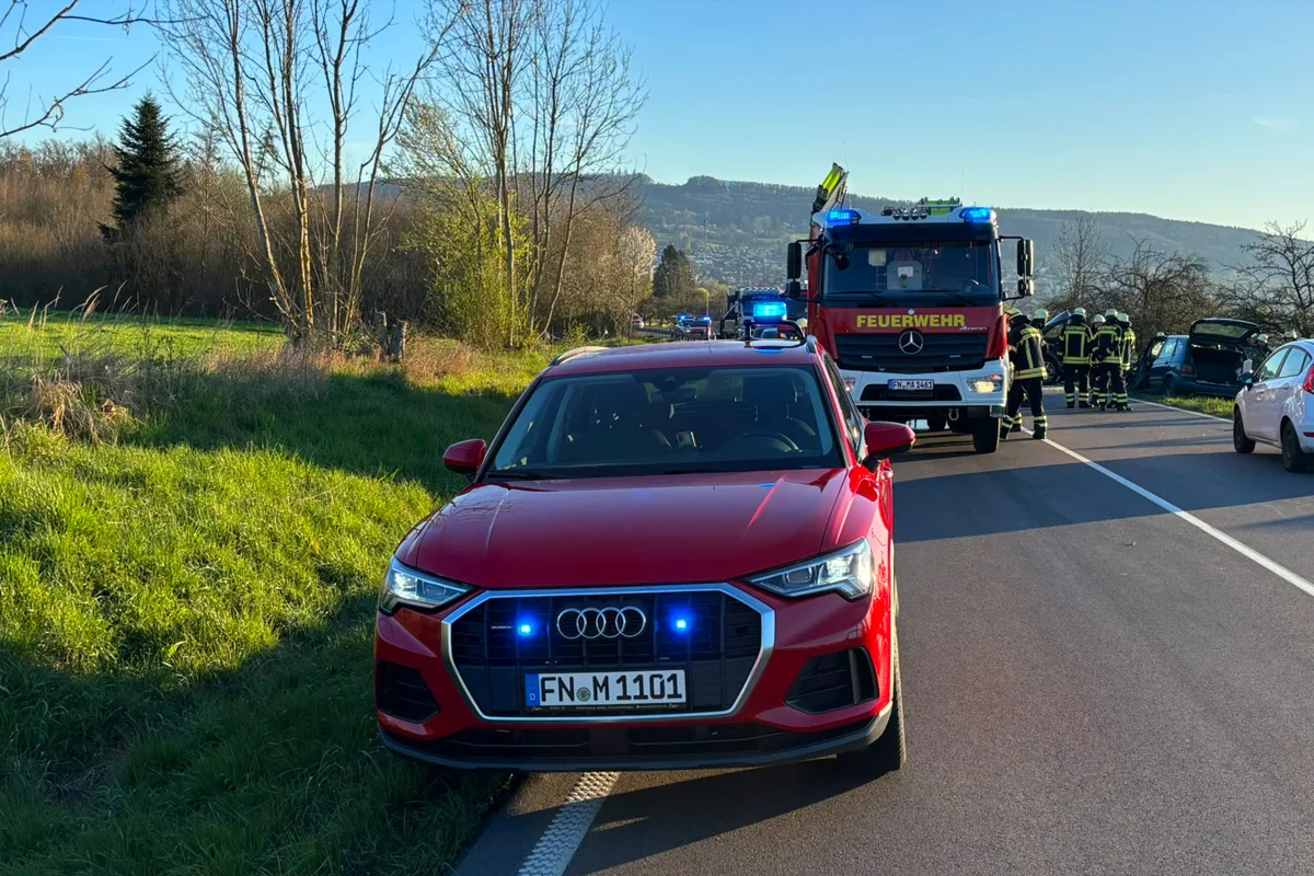 Markdorf – Zwei Verletzte nach frontalem Unfall