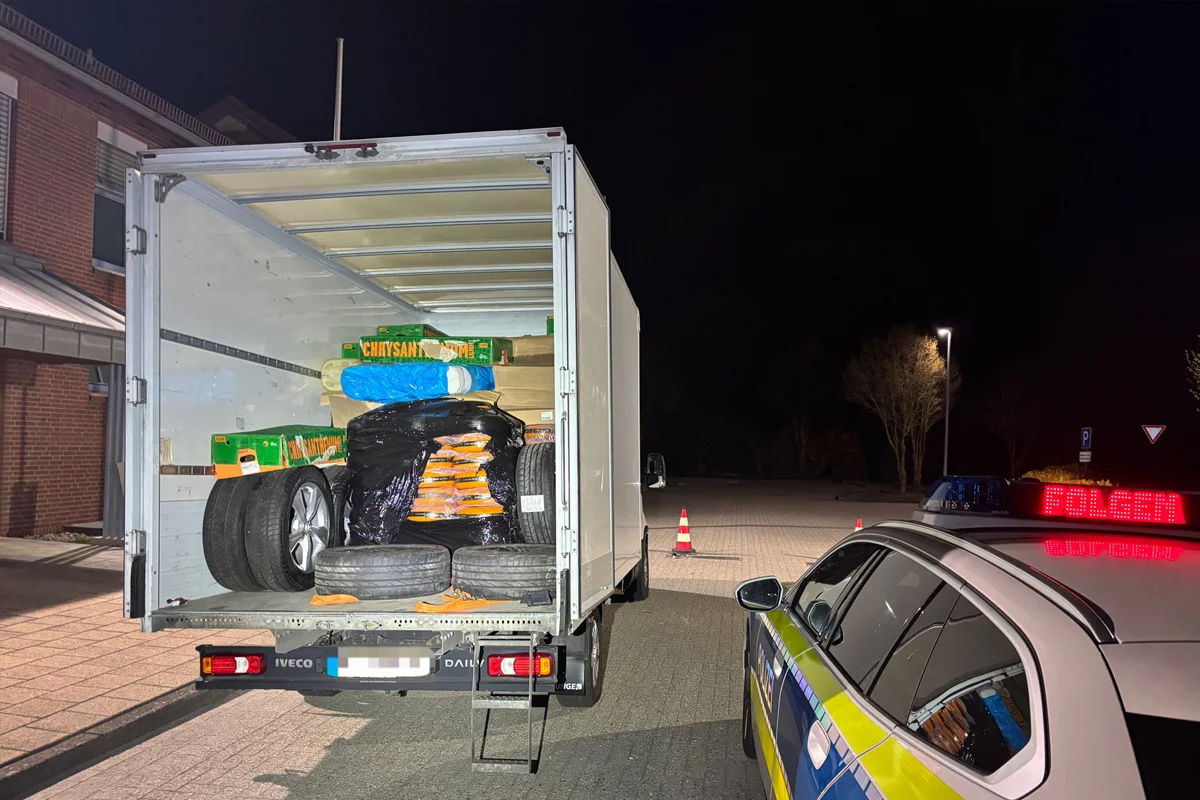 Nortmoor – Kleintransporter mit 100 Prozent Überladung gestoppt