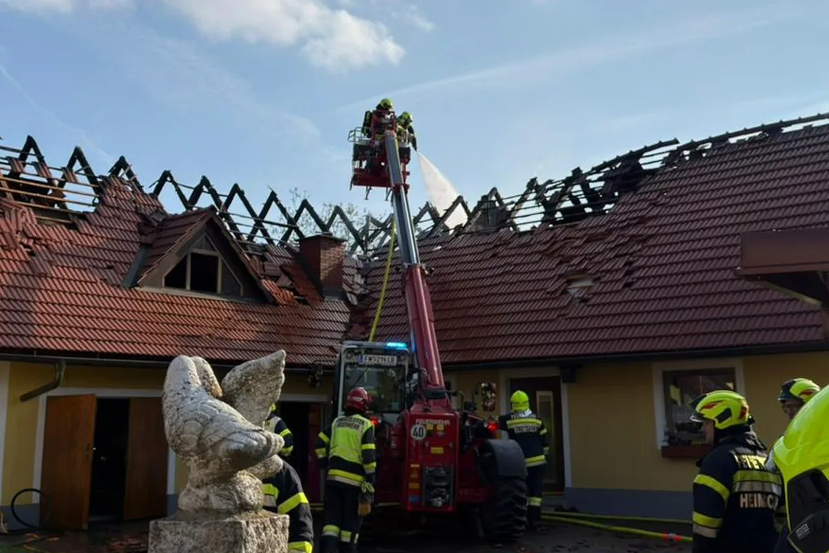Tillmitsch – Ein Verletzter nach Brand von Wohnhaus