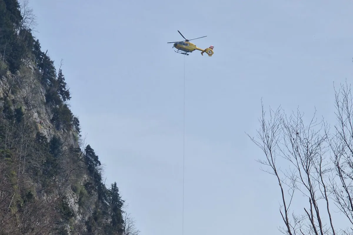 St. Gilgen – Unfall beim Klettern endet mit Helikoptereinsatz