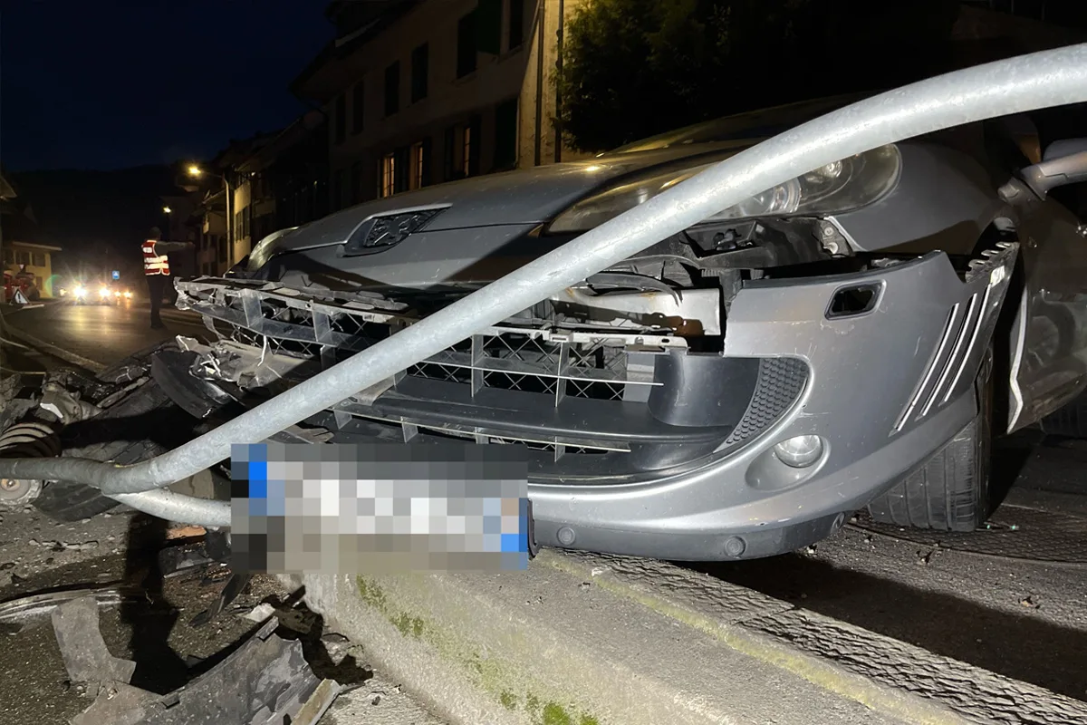 Balsthal SO – Selbstunfall unter Alkohol