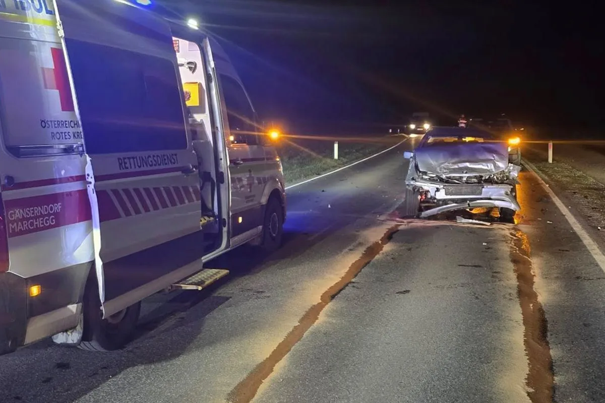 Gänserndorf – Mehrere Verletzte bei Unfall nach Überholmanöver